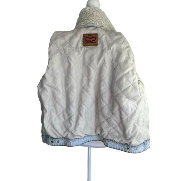 Levis - Vintage Sherpa Trucker Jean Jacket, Size 14-16 - Picture 5 of 16